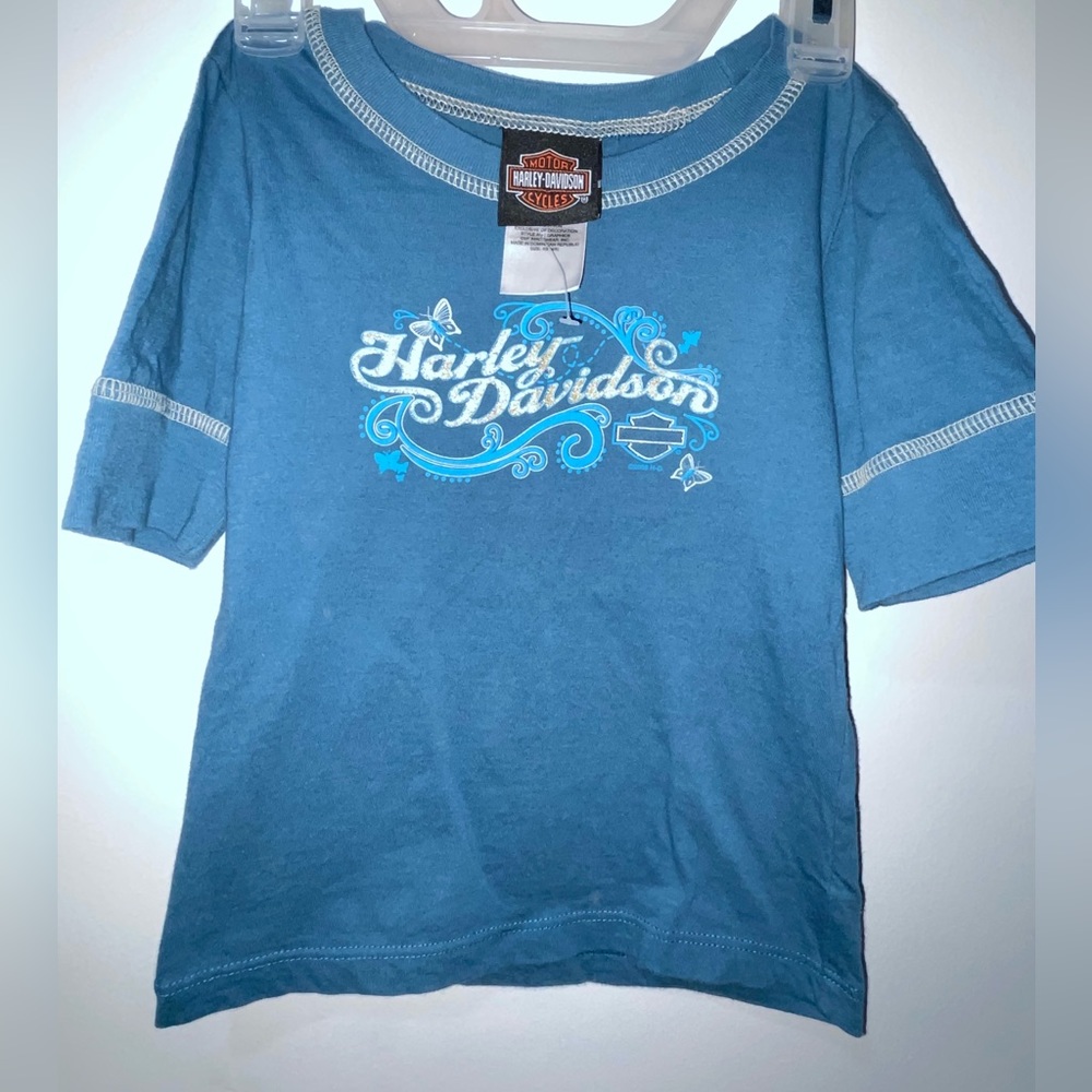 Girl Harley Davison vintage tee shirt toddler 4t